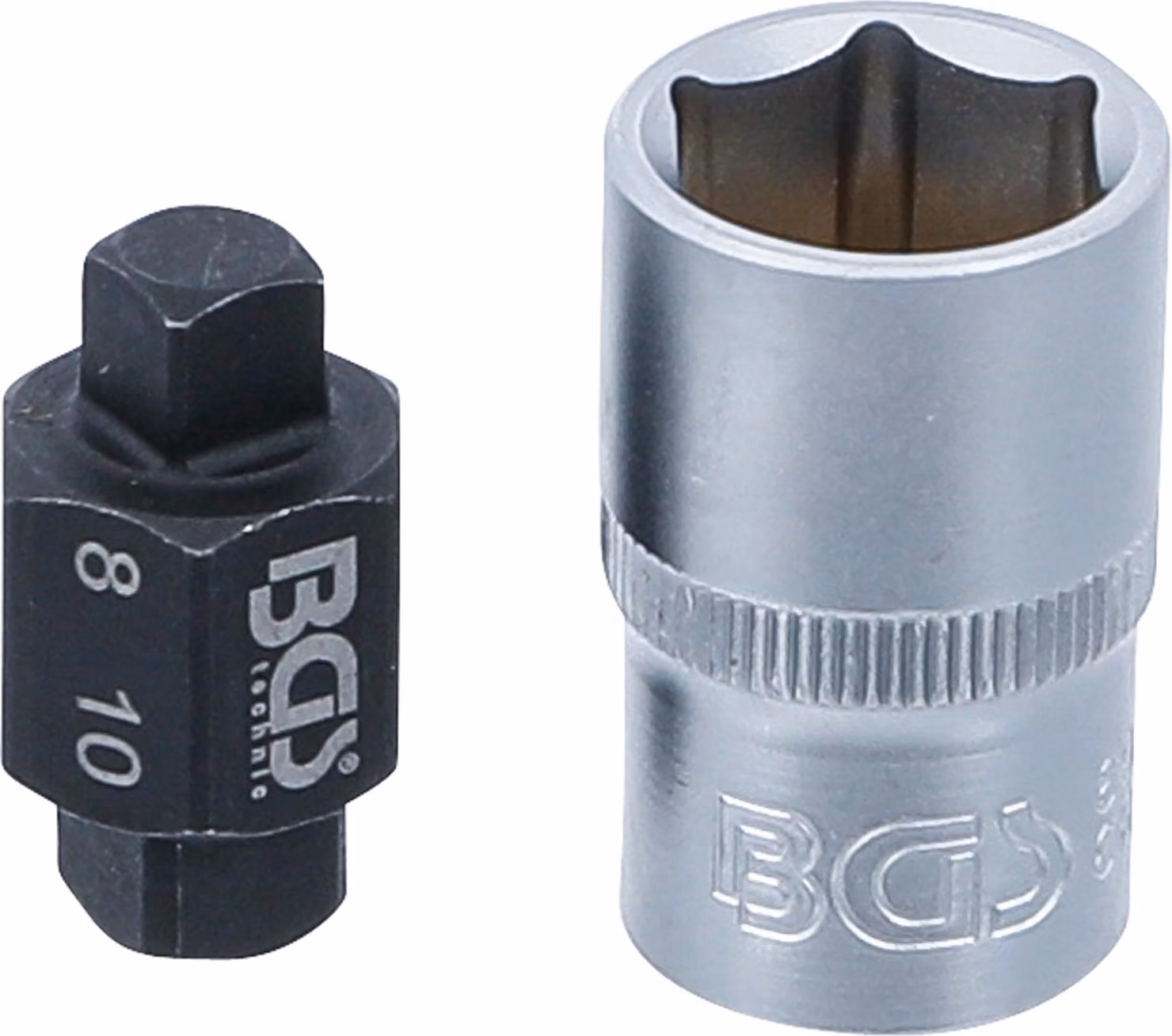 BGS Inserto per tappo di scarico olio quadrato 8 mm / 10 mm - 8991