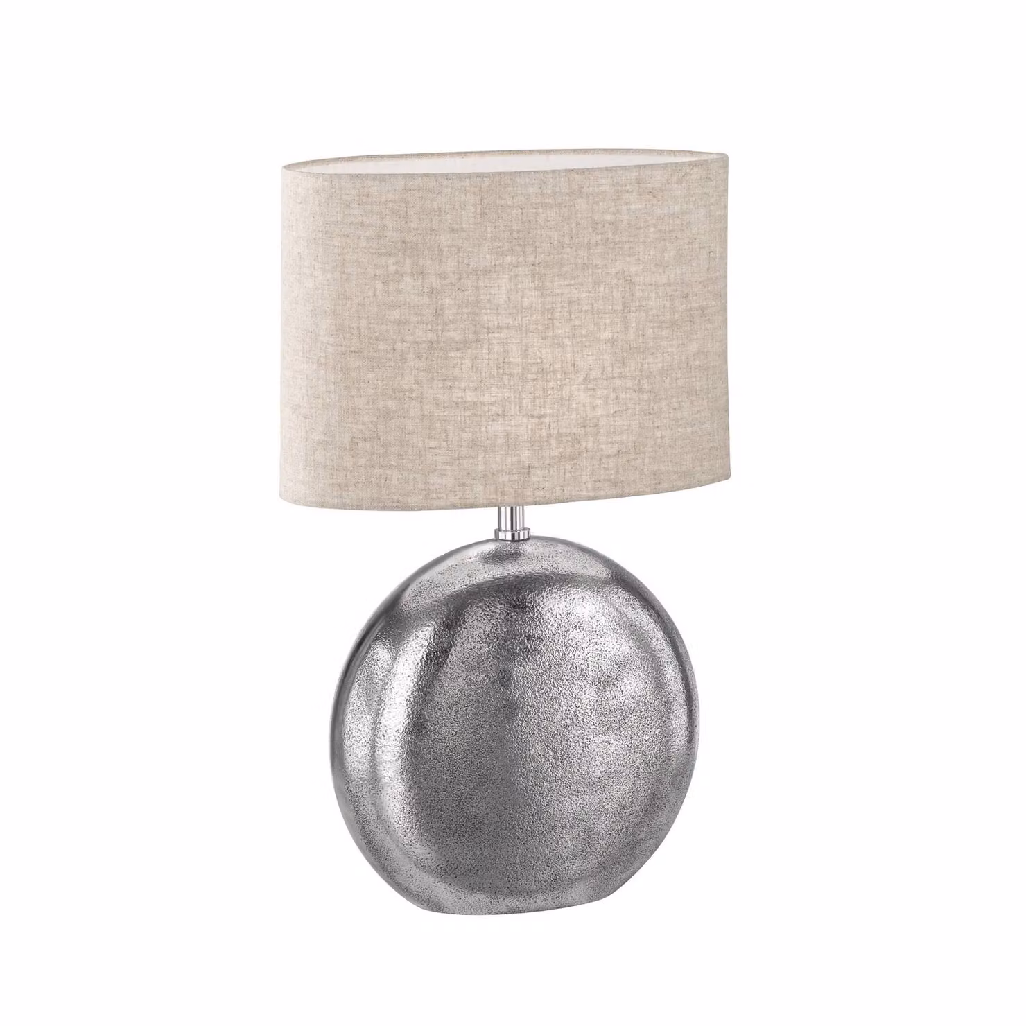 FISCHER & HONSEL Lampada da tavolo Chambery, Crema / Ambra, Soggiorno / Sala da pranzo, Tessuto / Stoffa / Seta, Lampada da tavolo