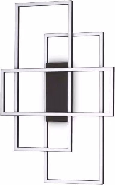 Lampada Da Soffitto Frame Pl Rettangolo Nero Ideal-Lux