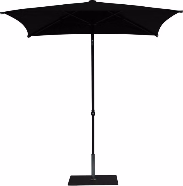 Ombrellone da Giardino 2x2 m Palo Ø38 mm in Alluminio Tessuto Olefin Trend Nero