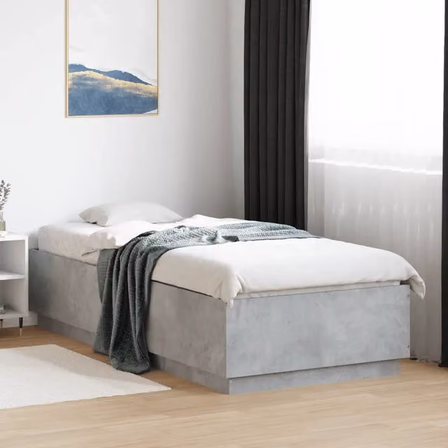 Giroletto vidaXL in legno multistrato grigio, L/P/H: 200 x 90 x 40 cm – 1