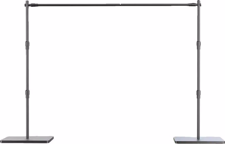 Supporto di sfondo, altezza regolabile, design portatile, dimensioni 2,4 x 3 metri