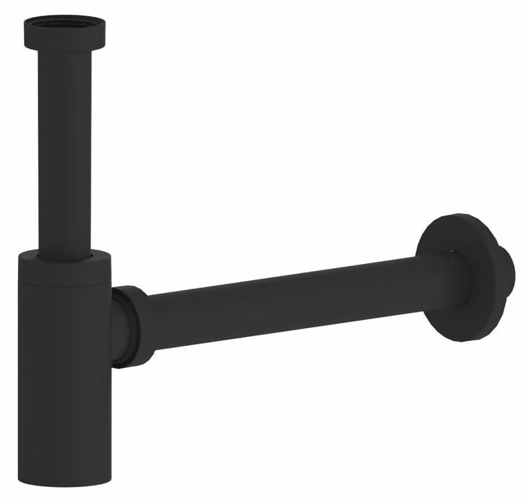 Sifone KING per lavabo 5/4", diametro 32 mm, ABS/nero opaco