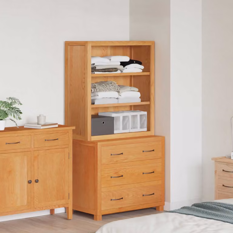 Set di mobili per magazzino vidaXL in legno marrone, 2 pezzi, L: 80 cm, P: 50 cm, H: 160 cm