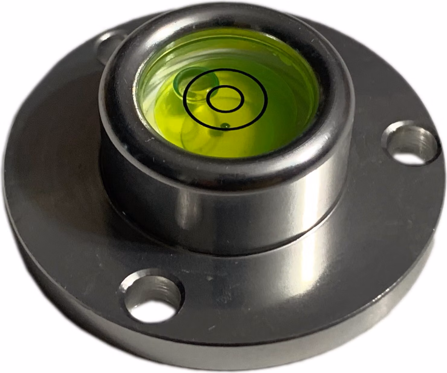 Livella a bolla rotonda con custodia in alluminio (40x22x14 mm, argento)