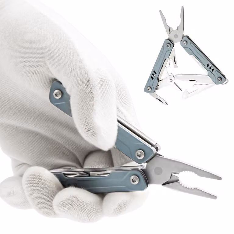 Miniutensile multifunzione 10-in-1 con pinza pieghevole e strumenti integrati