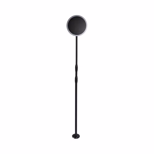Piantana Solare LED da Giardino 8W con sensore crepuscolare Colore Bianco e Nero 4000K IP65