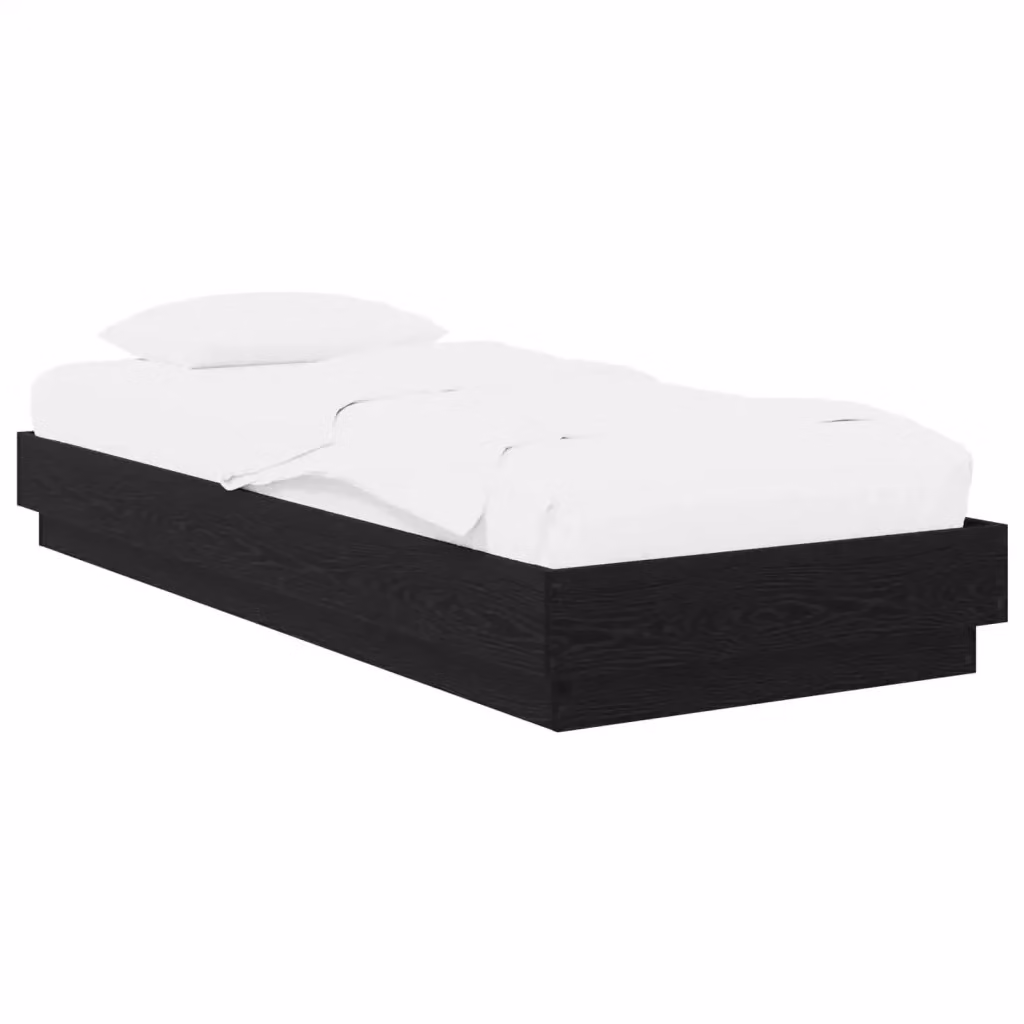 Letto singolo moderno DESIGN IN in legno nero L: 80 cm, P: 200 cm, H: 23 cm – 2