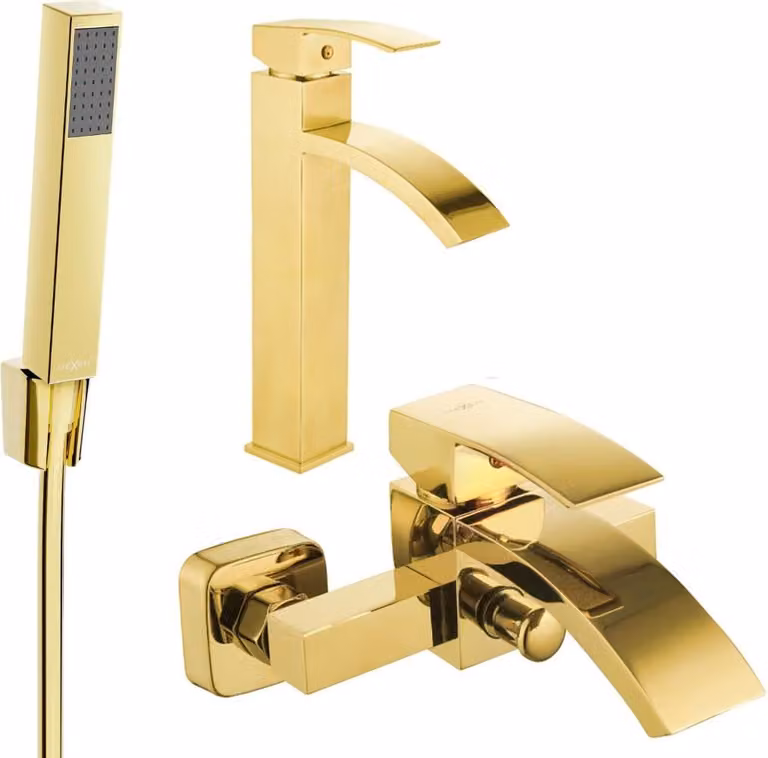 Mexen Libra R77 set vasca, oro - 745113R77-50