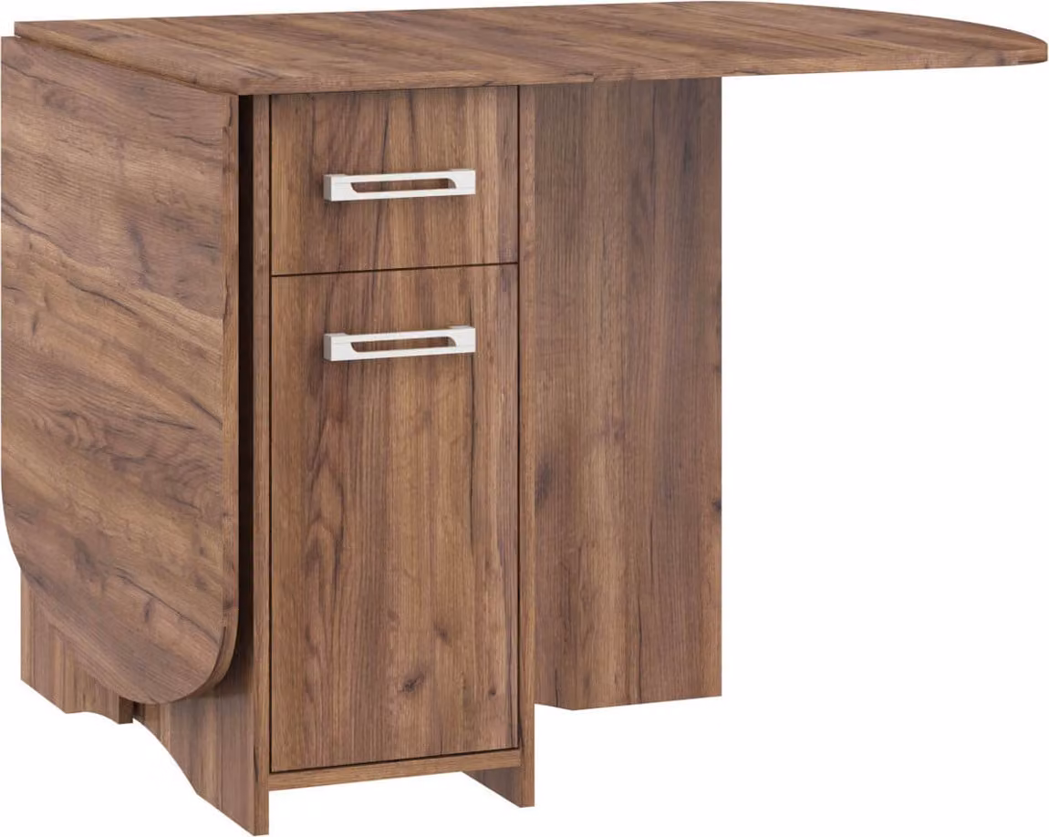 Tavolo da pranzo EXPERT X 40-160 cm CRAFT TOBACO Tavolo da pranzo allungabile Tavolo da cucina Tavolo allungabile Tavoli da pranzo pieghevoli