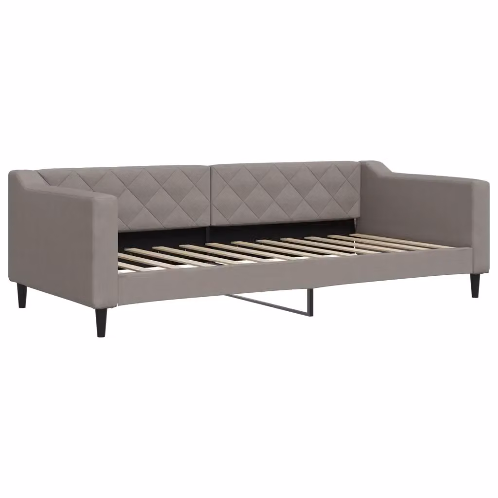 Letto da giorno moderno vidaXL in tessuto beige e grigio – 2