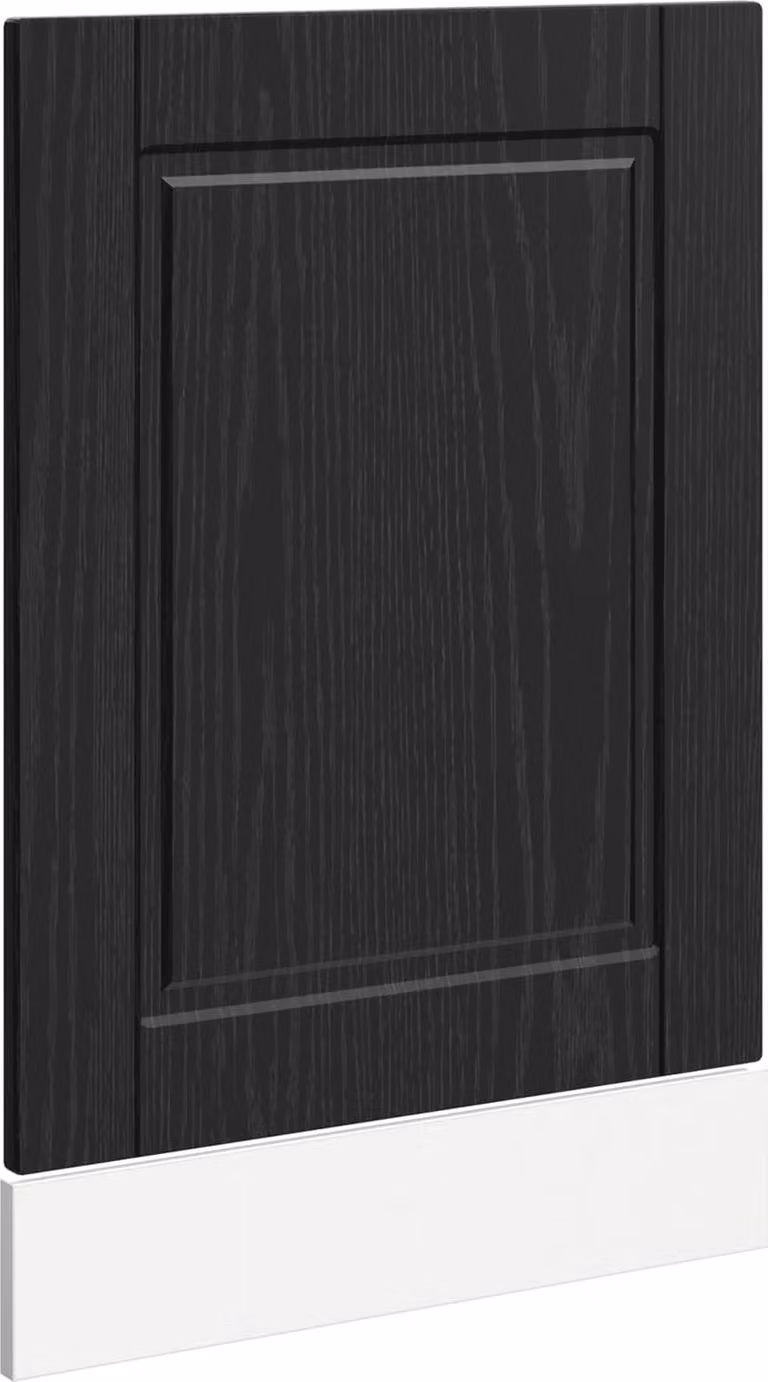 Pannello lavastoviglie PORTO Rovere Nero 45 x 1,5 x 57 cm