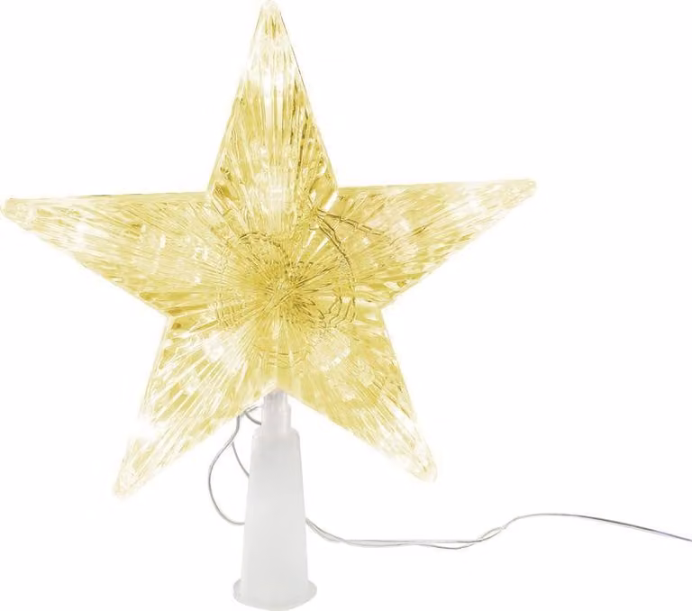 Stella MagicHome Natale, 10x LED, dorata, 2xAA