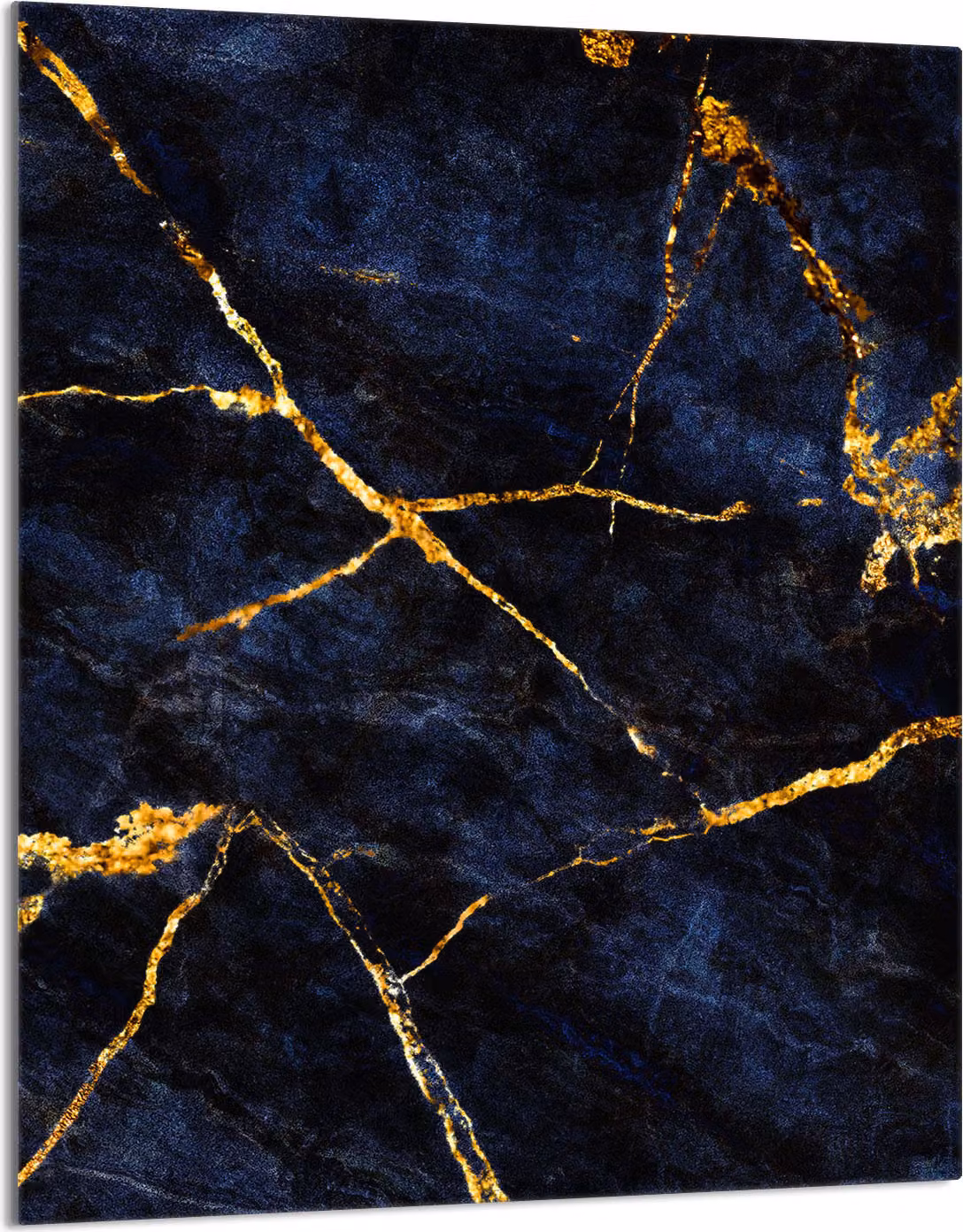 Piano cottura 40x52 Coperchio in Vetroceramica Paraspruzzi Piatto in vetro Tagliere decorativo, marmo dorato