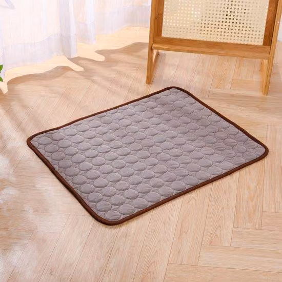 Tappetino rinfrescante a lunga durata per cani e gatti, autorigenerante, per cani e gatti a casa e in viaggio, marrone, XL, 100x70 cm