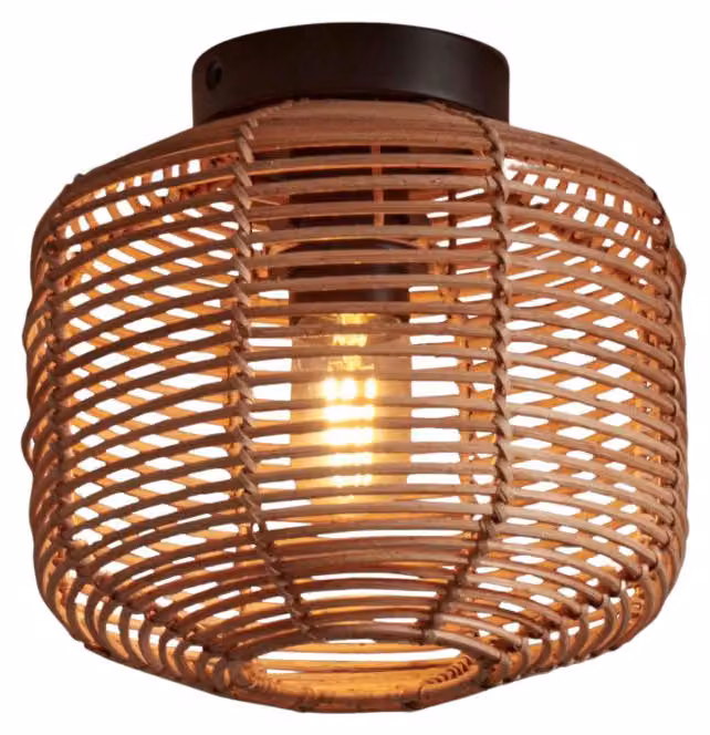 GOOD&MOJO - Lampada da soffitto Tanami - Rattan - Ø25cm