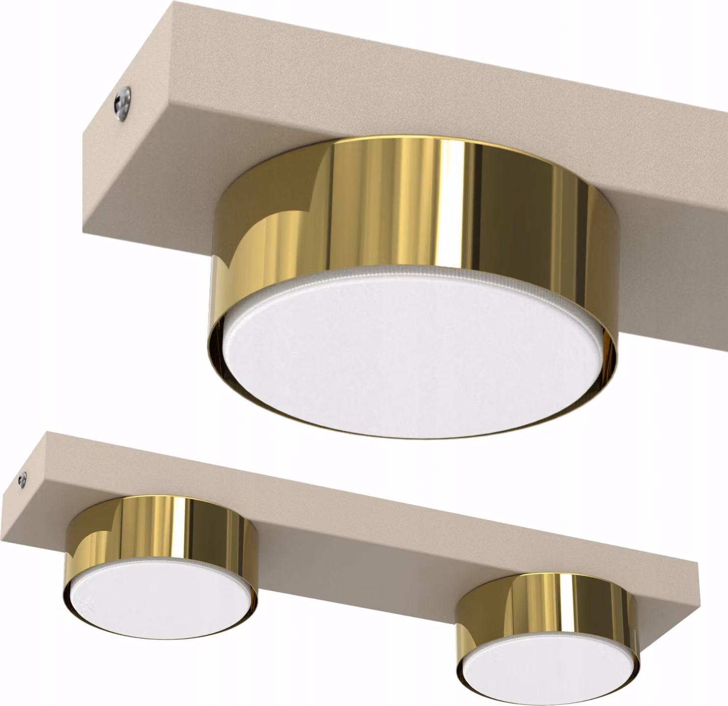 Lampada Da Soffitto A Led Plafon Loft Gx53 Kashmere Gold Polish Lampada Decorativa A 2 Lumi