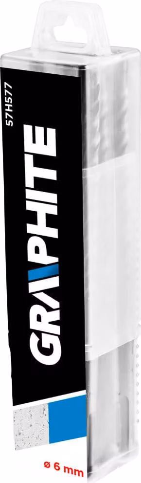 Punta per calcestruzzo GRAPHITE SDS Plus, 6 x 160 mm, S4, quatro x 10 pz.