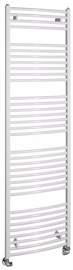 Radiatore da bagno Aqualine ORBIT con attacco laterale 450x1680 mm, bianco