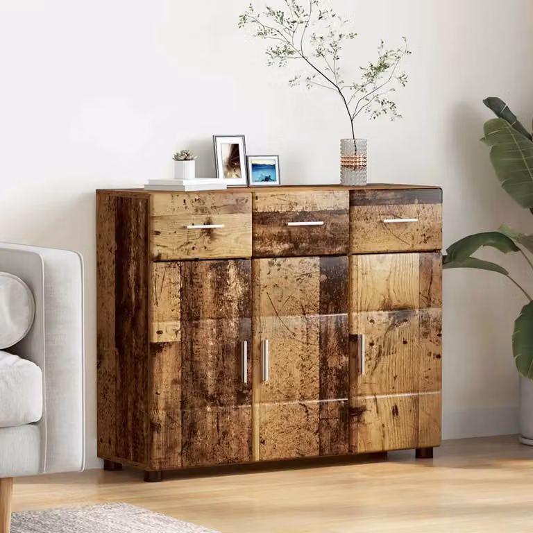 Credenza moderna vidaXL FLORIN in legno color marrone L: 88,5 cm, P: 30,5 cm, H: 73 cm