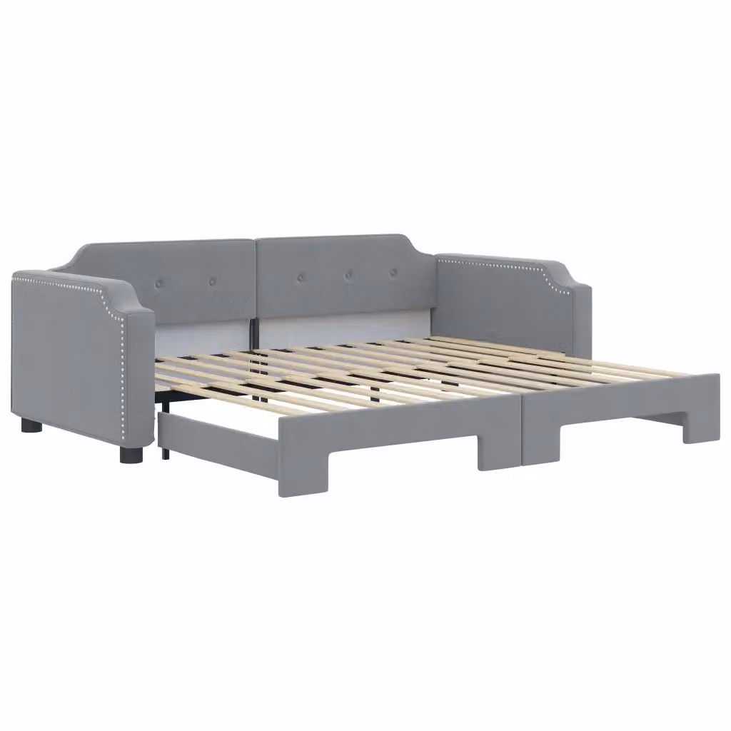 Divano Letto Moderno vidaXL Grigio con Struttura Imbottita per Soggiorno e Camera da Letto – 2