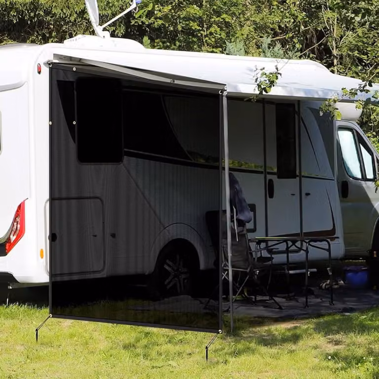 Schermo per la privacy per tenda da camper - 2,5 m x 2,1 m, grigio