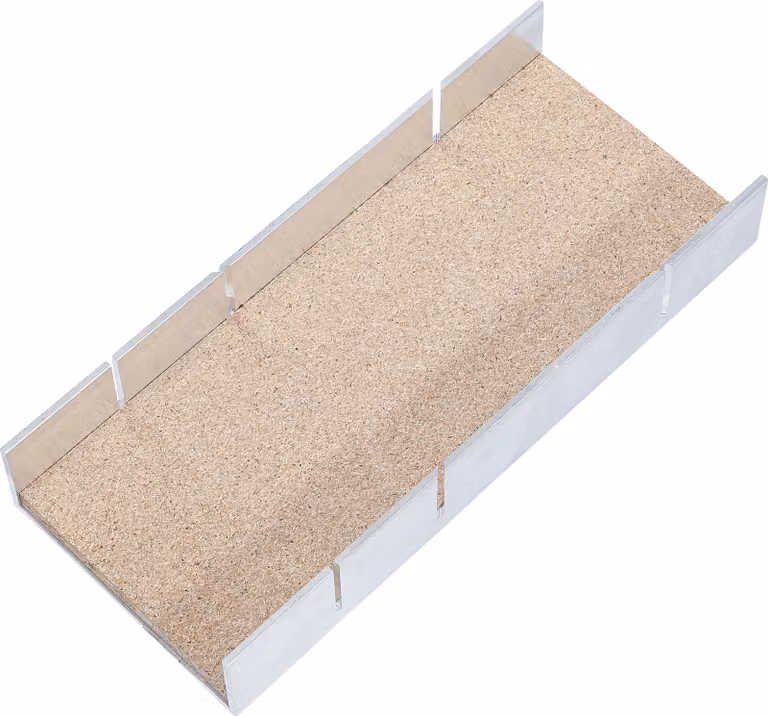 BGS Cassetta per tagli obliqui in alluminio 245 x 105 x 40 mm - 50865