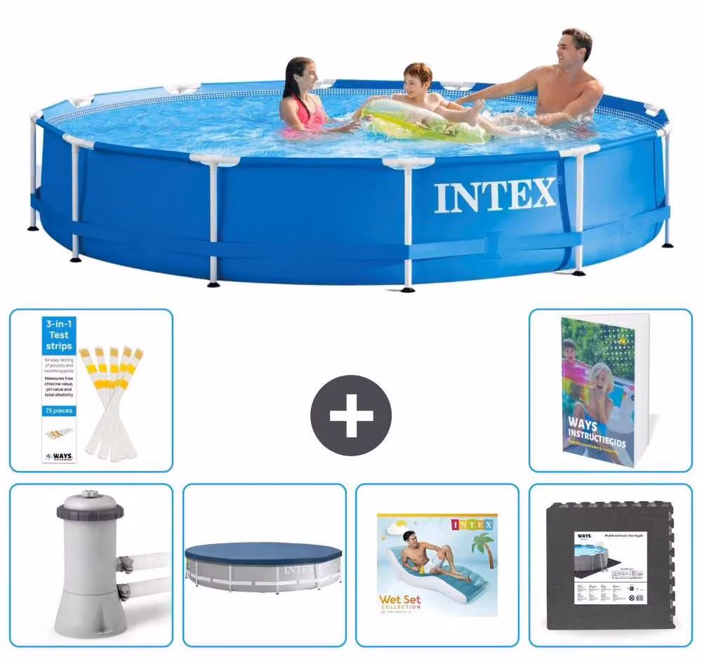 Piscina autoportante rettangolare - 366x76 cm - composta da 5 parti - modello S223