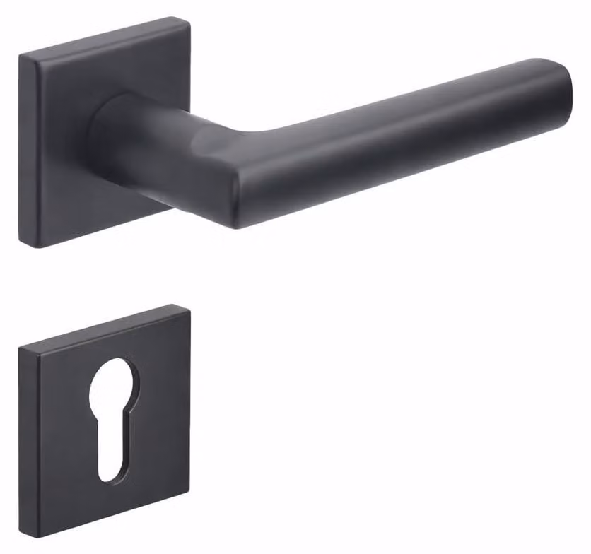 Maniglie moderne per porte interne, acciaio inossidabile, colore nero