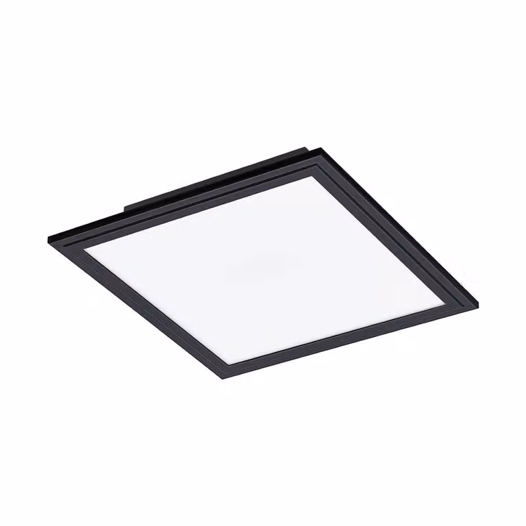 Plafoniera Moderna Salobrena 1 Alluminio Nero Luce Led Integrato 14W