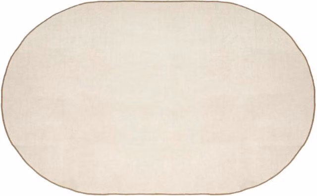 Tappeto rettangolare in juta moderno lavabile per soggiorno, beige e marrone, L: 205 cm x P: 305 cm