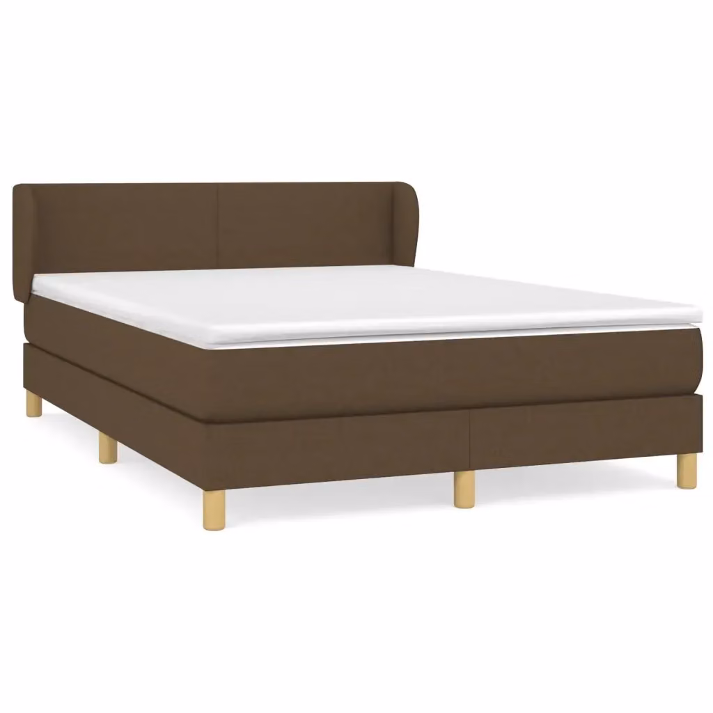 Letto Ibrido con Giroletto a Molle e Materasso vidaXL, Marrone e Bianco, L/P/H: 140 x 200 x 88 cm – 2