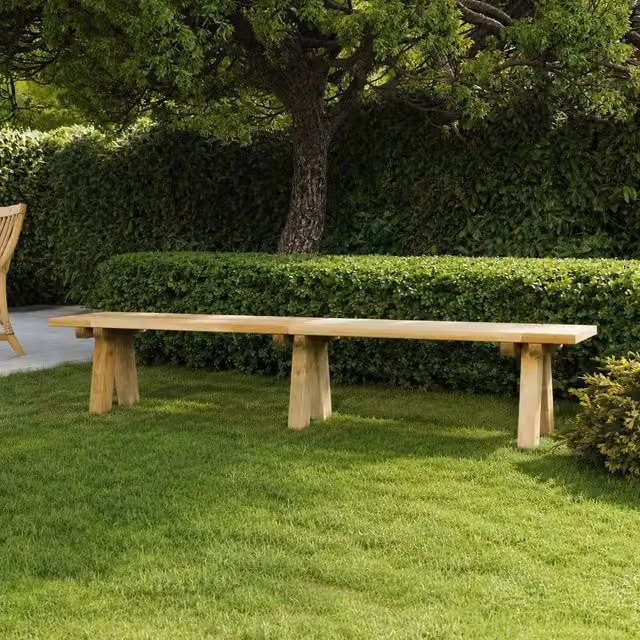 Garden Bench 220 Cm Solid Pine Wood Impregnated