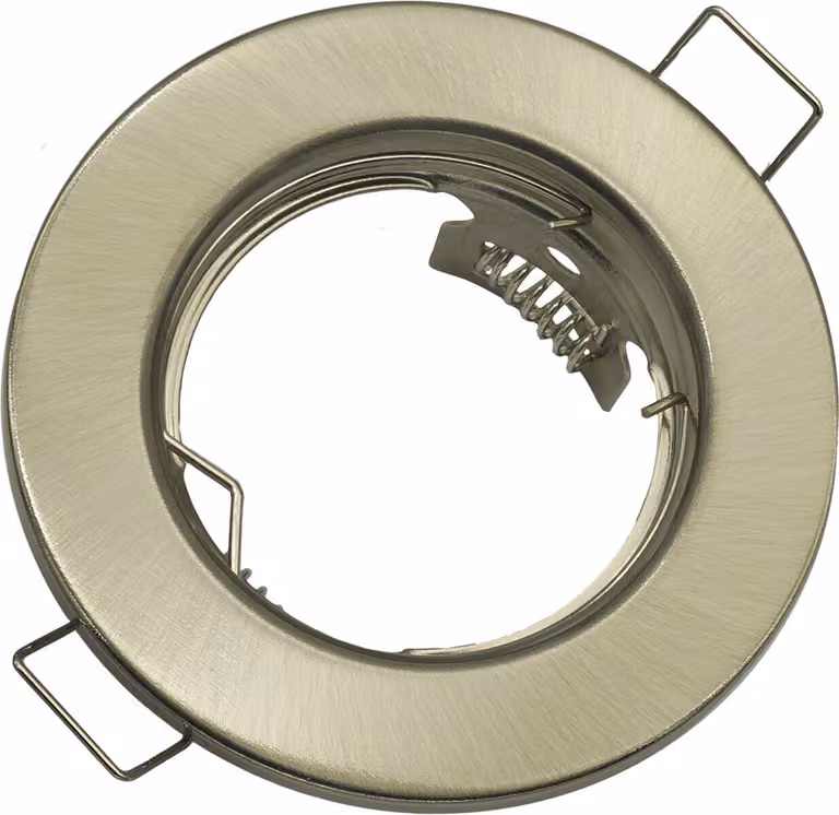 Faretto da incasso a soffitto GU10 rotondo ID-1050 Idealed, argento satinato