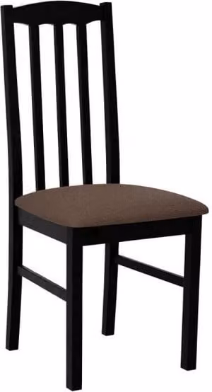 Sedia da pranzo imbottita EDON 12 - nero / marrone 2