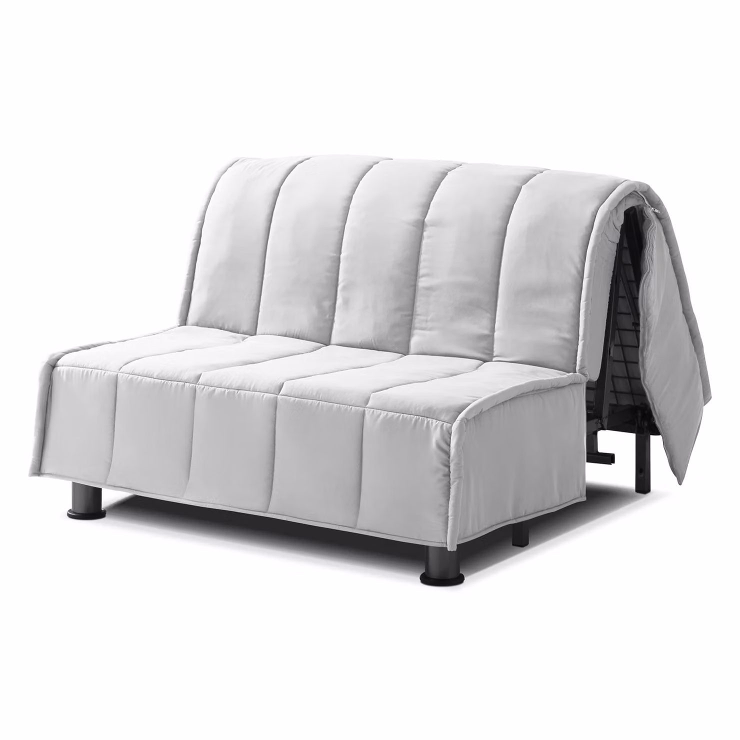 Copertura Divano Letto + Cuscini EVENING 120x190 cm Bianco
