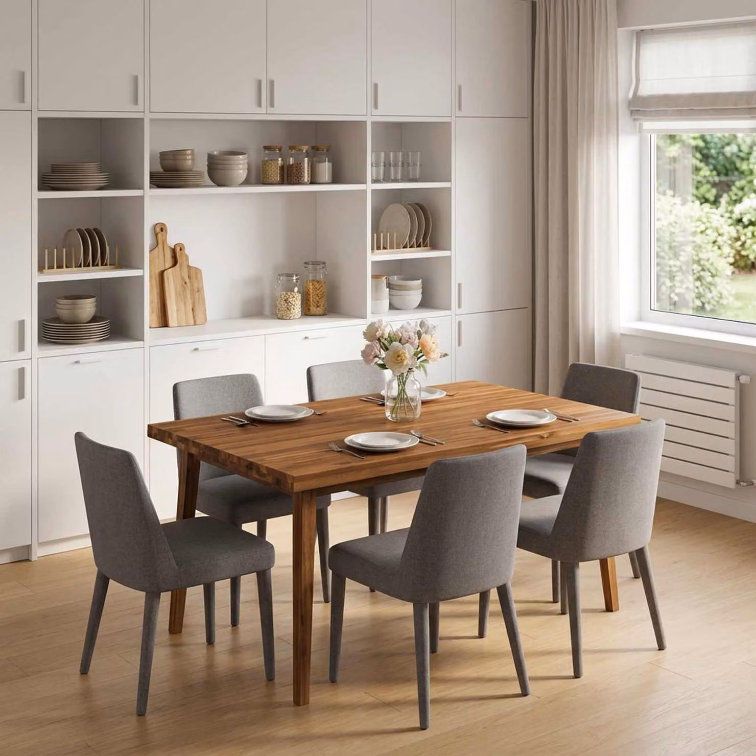 Piano del tavolo rettangolare in legno di acacia vidaXL, marrone, L 90 cm x P 80 cm x H 3 cm