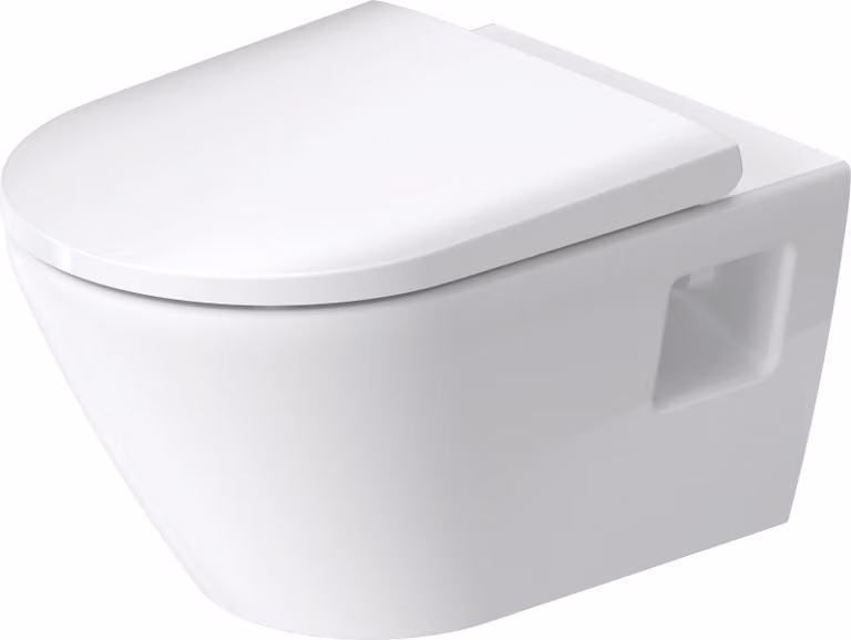 Duravit D-Neo WC suspendu, chasse deau basse, sans rebord, sortie horizontale, 370x540x400mm, 2578090000, 2578090000