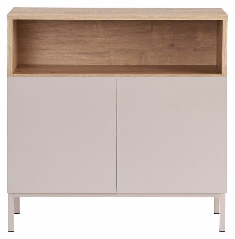 Calicosy - Credenza piccola 2 ante 1 nicchia L80 cm - OLIVER