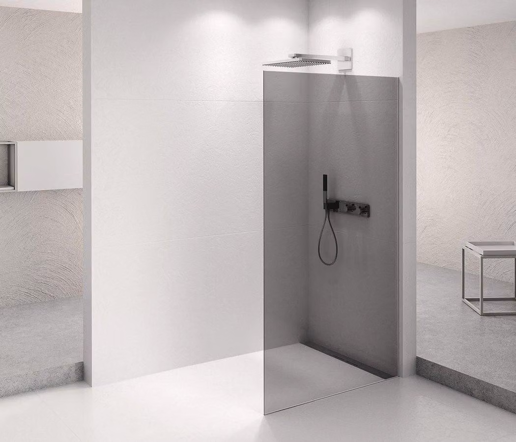 Parete doccia Polysan ARCHITEX CHROM 762 mm, vetro grigio