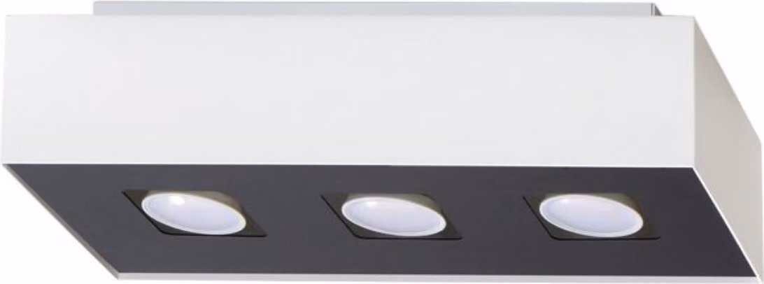 LUMILO PLAFON ZIRCON 3 GU10 Bianco IP20 Lampada da soffitto