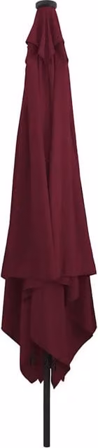 Ombrello parasole da giardino DESIGN IN rosso bordeaux in poliestere e acciaio L/P/H: 295 x 295 x 245 cm