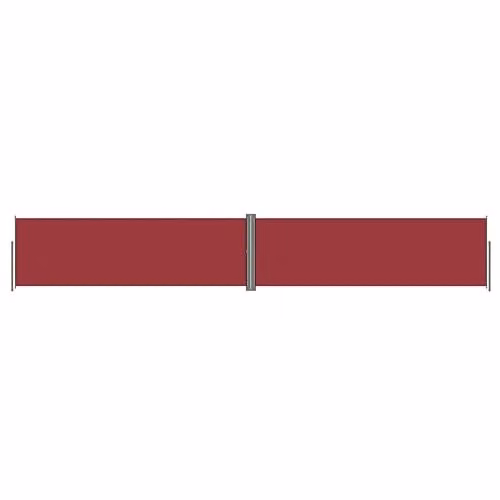 Helloshop26 Tenda da sole con paravento, retrattile, per patio, giardino, terrazza, balcone, protezione visiva, schermo 160 x 1000 cm, colore: Rosso 02_0007463