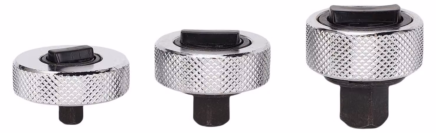 Set di chiavi a cricchetto per dita, composto da 3 pezzi, con attacco da 1/2, 3/8 e 1/4 di pollice, per la riparazione e la manutenzione di componenti di orologi automobilistici