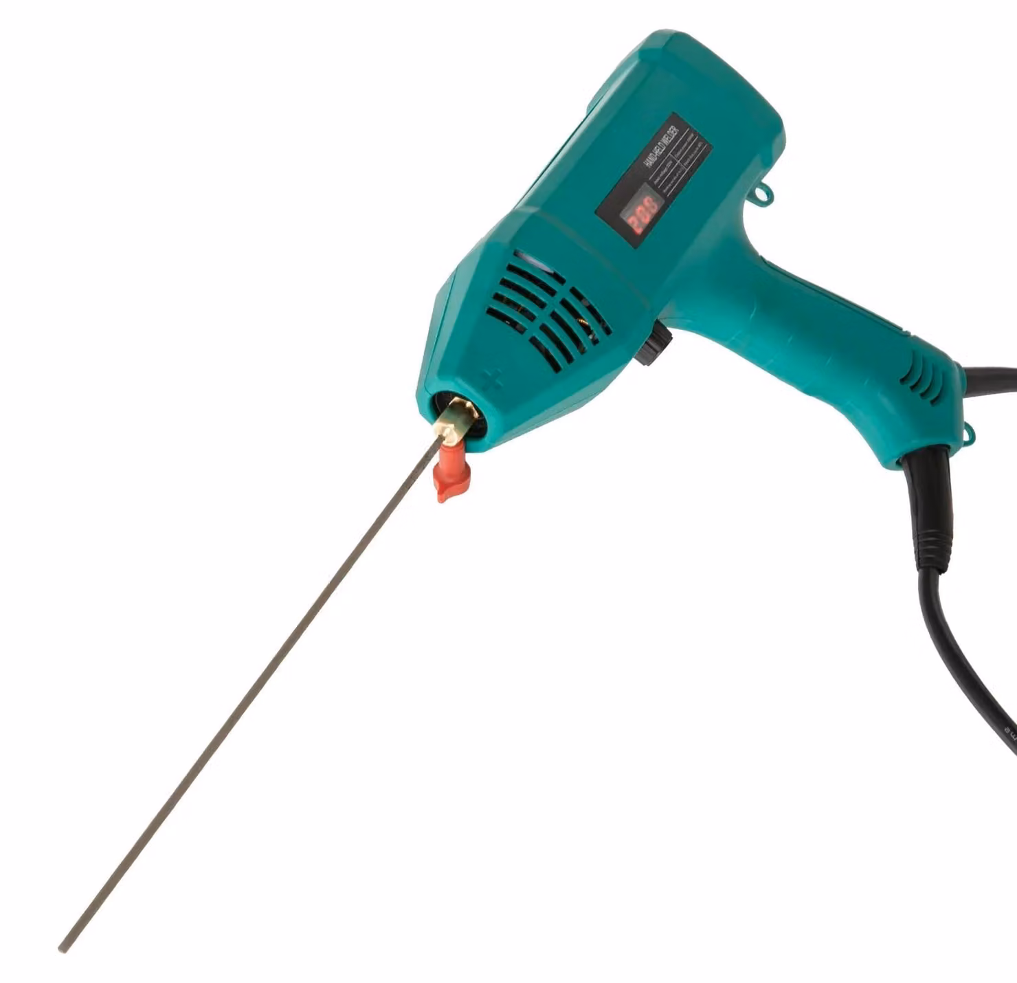 Saldatrice elettrica portatile - 3000 W - Digitale - Morsetto e maniglia in acciaio - Blu