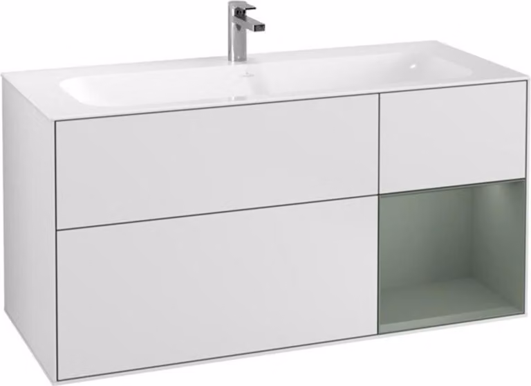 Mobiletto V&B Finion 119,6x59,1cm, Rg r Oli. m Lac, wh. m Lac