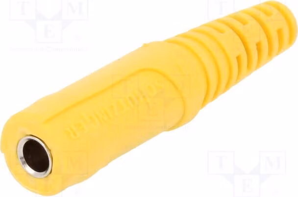 1 connettore a banana da 4 mm, placcato in nichel, 32A, 70 VDC, 33 VAC, modello KU 09 L NI / GE