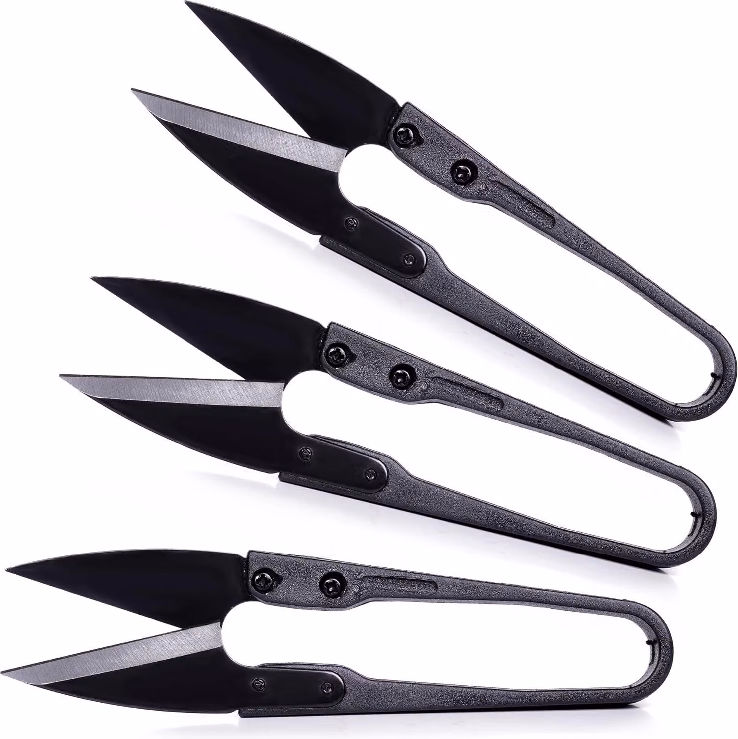 Set di 3 mini forbici da giardino, lame in acciaio inossidabile affilate, ideali per la cura delle piante e lavori di precisione, perfette per potare i germogli