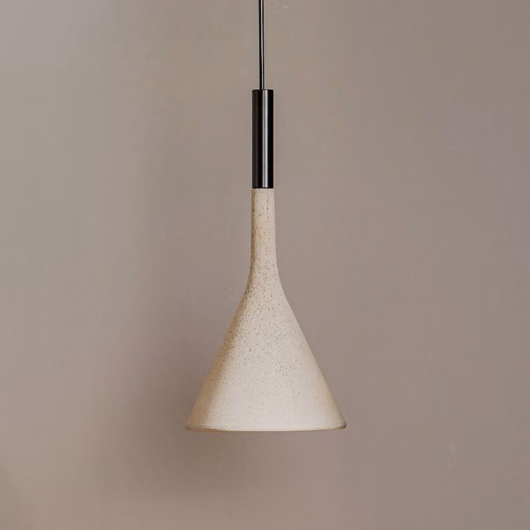 Foscarini Lampada a sospensione Aplomb, dimmerabile, Alluminio / Grigio / Zincato, Cucina, calcestruzzo / cemento, Design, Lampada a sospensione