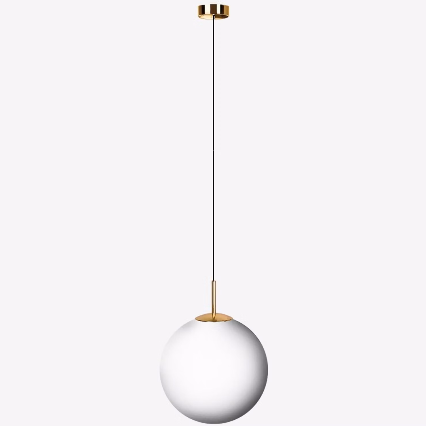 LUCIS Lampada a sospensione POLARIS ZKS 12,8 W LED 3000 K vetro ottone opalino ZKS.L3.300.84M DALI2 DALI